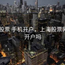 上海 股票 手机开户，上海股票网上能开户吗