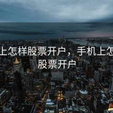 手机上怎样股票开户，手机上怎么给股票开户
