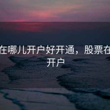 股票在哪儿开户好开通，股票在那里开户