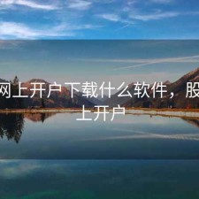 股票网上开户下载什么软件，股票 网上开户