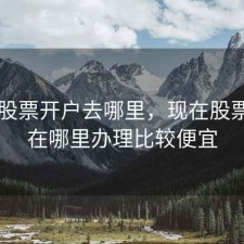 惠安股票开户去哪里，现在股票开户在哪里办理比较便宜