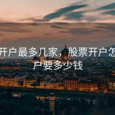 股票开户最多几家，股票开户怎么开户要多少钱