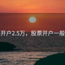股票开户2.5万，股票开户一般万几