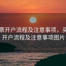 买股票开户流程及注意事项，买股票开户流程及注意事项图片