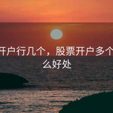 股票开户行几个，股票开户多个 有什么好处