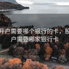 股票开户需要哪个银行的卡，股票开户需要哪家银行卡