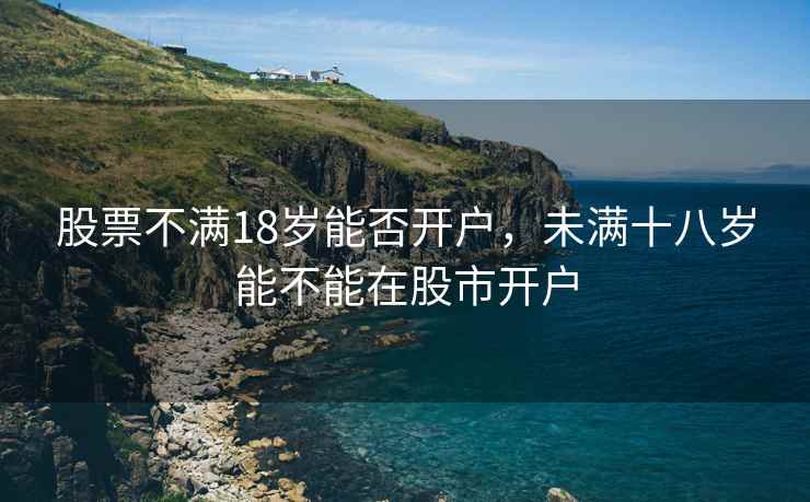股票不满18岁能否开户，未满十八岁能不能在股市开户  第2张